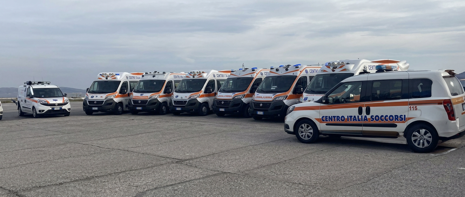 Ambulanze della flotta Centro Italia Soccorsi